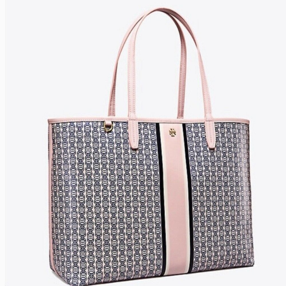 Tory Burch Gemini Link Tote Bag Light Pink Large